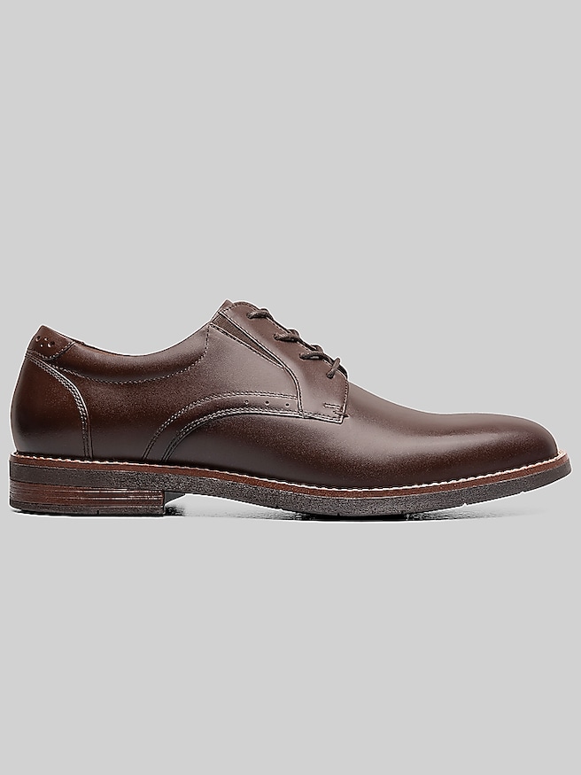 Nunn Bush Fitz Flex Plain Toe Oxfords Brown