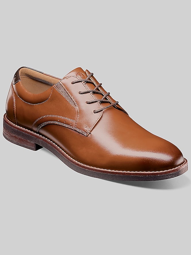 Nunn Bush Fitz Flex Plain Toe Oxfords, Cognac - Image 2 of 8