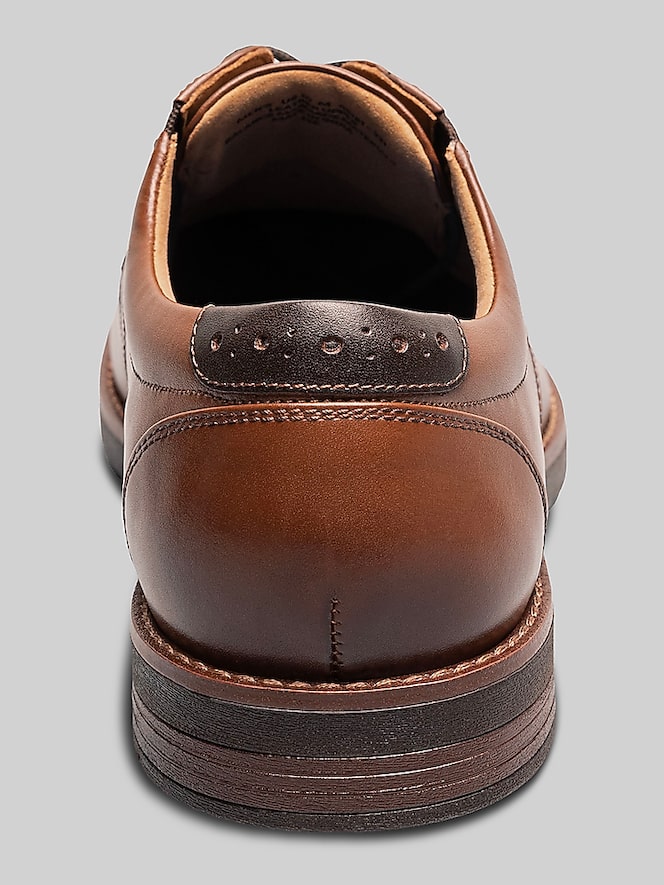 Nunn Bush Fitz Flex Plain Toe Oxfords, Cognac - Image 5 of 8