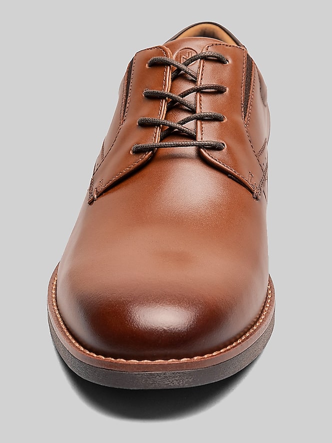 Nunn Bush Fitz Flex Plain Toe Oxfords, Cognac - Image 6 of 8