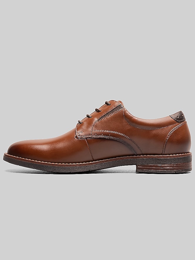 Nunn Bush Fitz Flex Plain Toe Oxfords, Cognac - Image 8 of 8