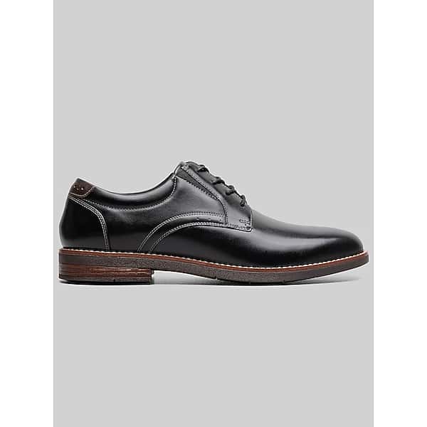Nunn Bush Men's Fitz Flex Plain Toe Oxfords Black - Size: 7.5 D-Width