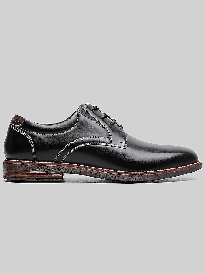 Nunn Bush Fitz Flex Plain Toe Oxfords Black