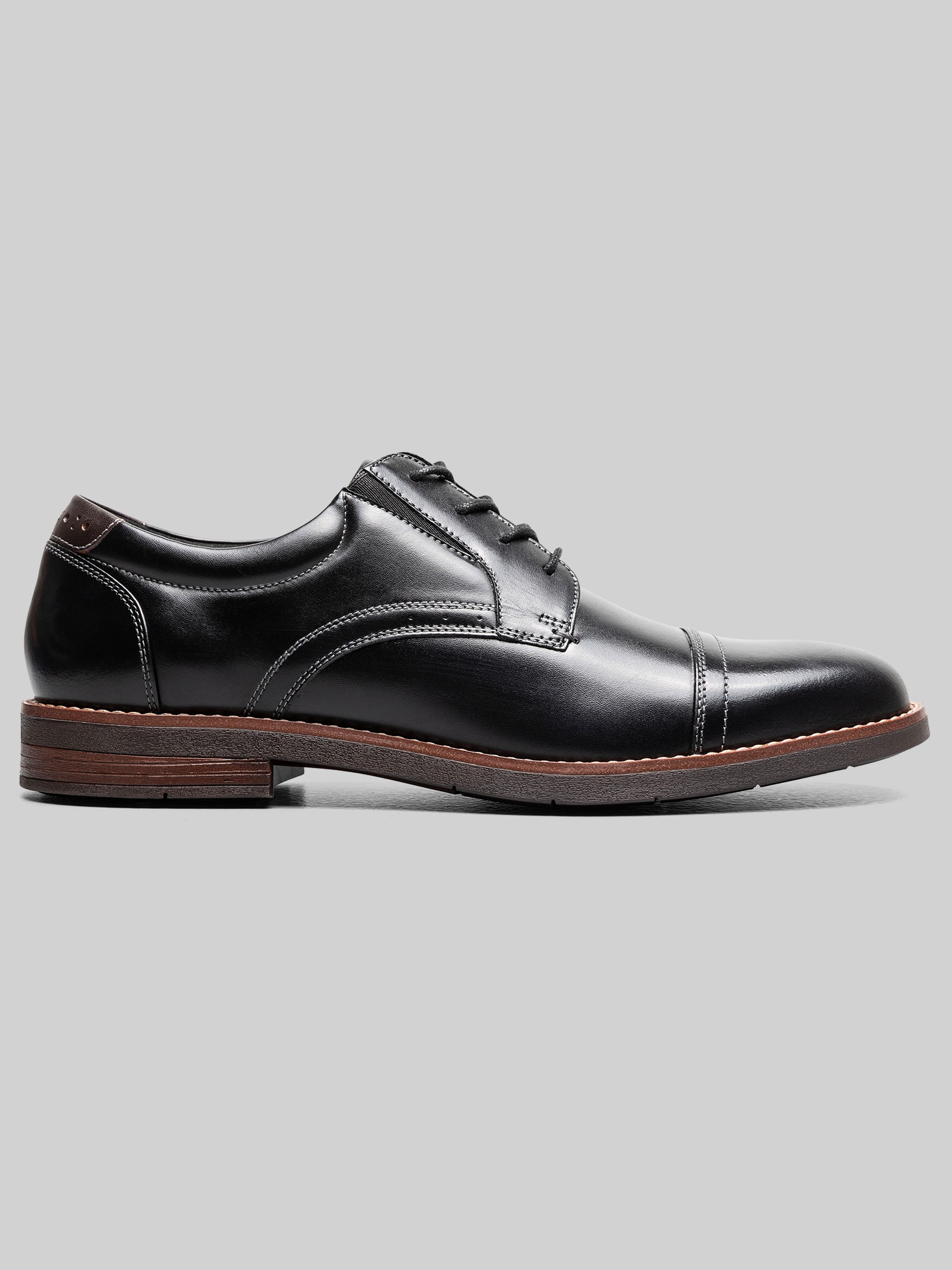 Nunn Bush Fitz Flex Cap Toe Oxfords, Black | Dress Shoes | Men's