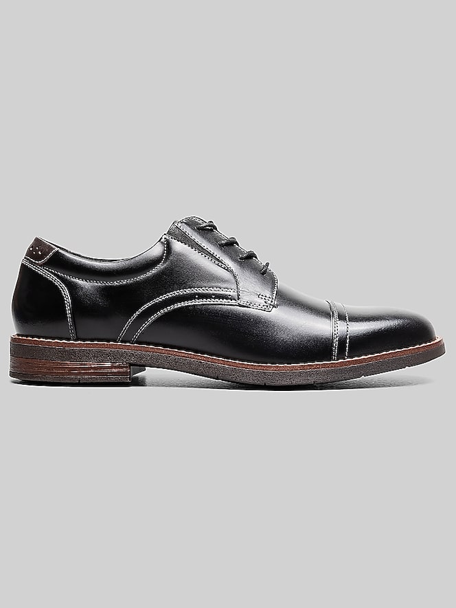 Nunn Bush Fitz Flex Cap Toe Oxfords in black