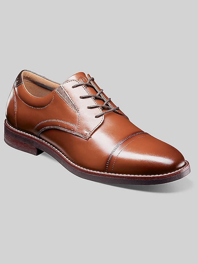 Nunn Bush Fitz Flex Cap Toe Oxfords, Cognac - Image 2 of 6