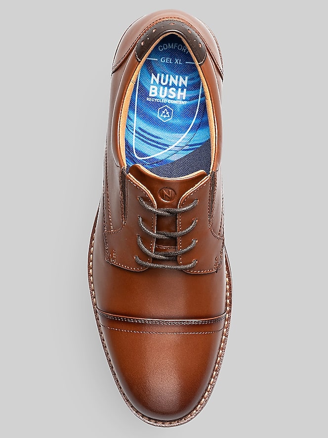 Nunn Bush Fitz Flex Cap Toe Oxfords, Cognac - Image 3 of 6
