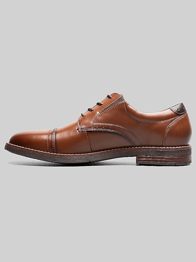 Nunn Bush Fitz Flex Cap Toe Oxfords, Cognac - Image 6 of 6