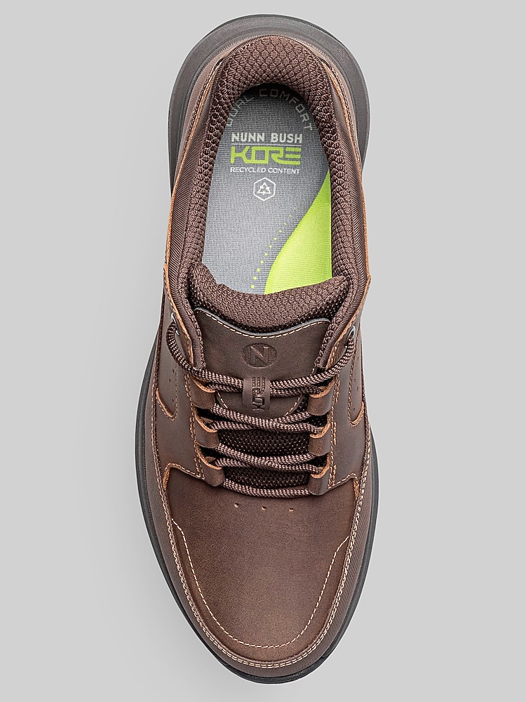 Nunn Bush KORE Taz EZ Hands Free Moc Toe Oxfords, Brown | Casual