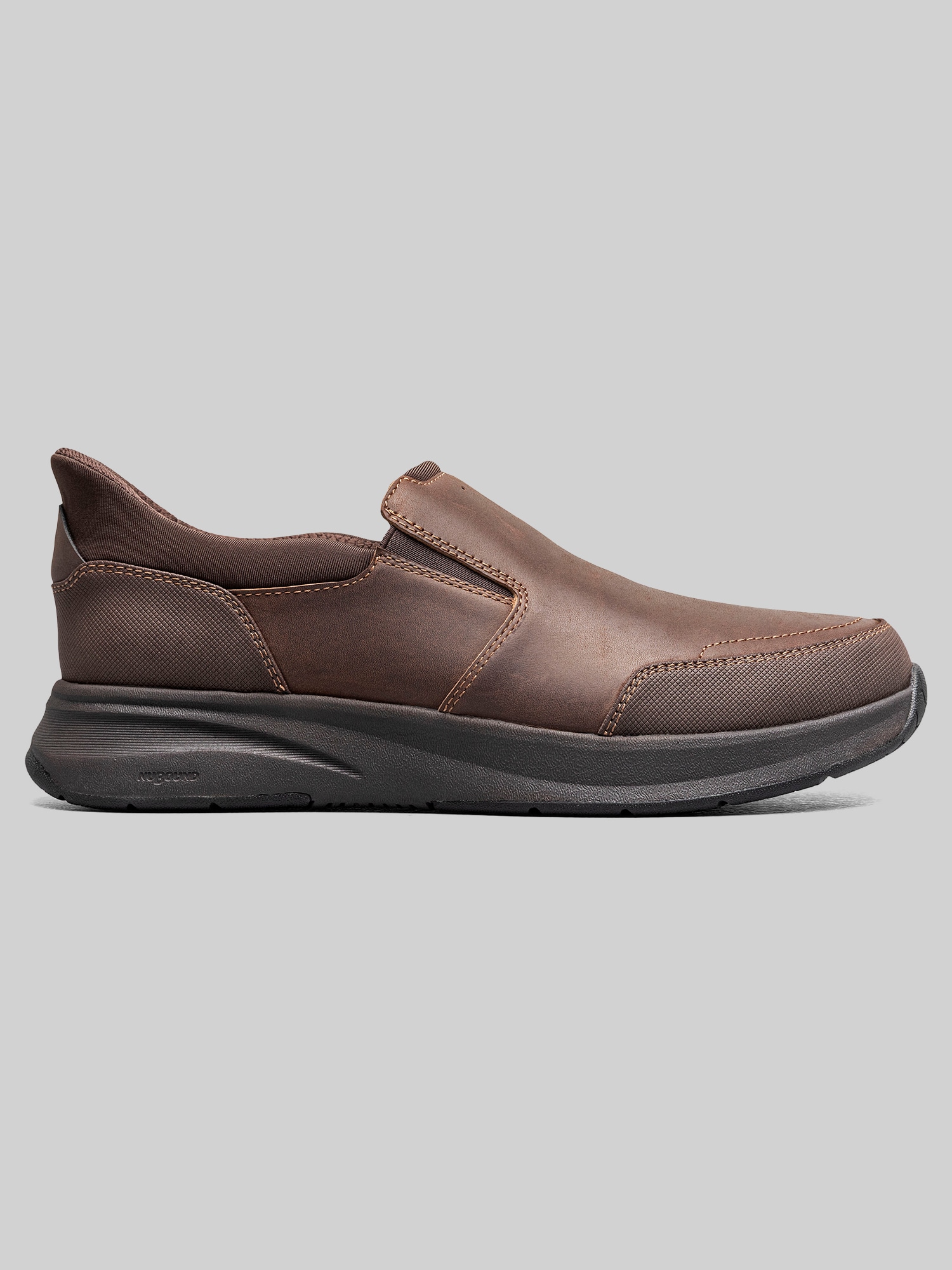 Nunn Bush KORE Taz EZ Hands Free Moc Toe Slip-Ons, Black | Casual