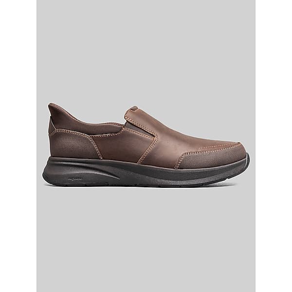 Nunn Bush Men's KORE Taz EZ Hands Free Moc Toe Slip-Ons Brown - Size: 8 XWIDE
