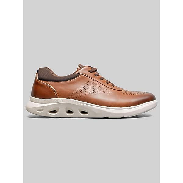 Nunn Bush Mens Ponte Perf U-Bal Sneakers Cognac - Size: 8.5 WIDE