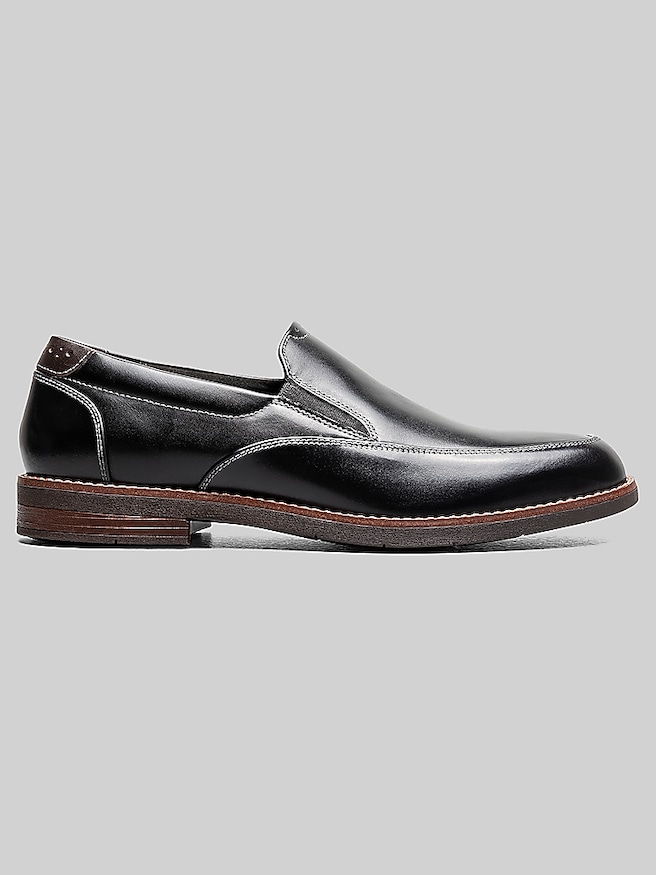 Nunn Bush Fitz Flex Moc Toe Venetian Slip-Ons Black