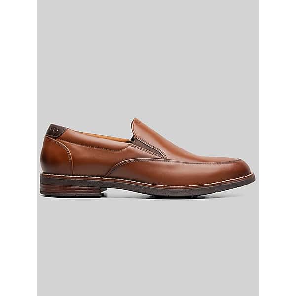 Nunn Bush Men's Fitz Flex Moc Toe Venetian Slip-Ons Cognac - Size: 10.5 D-Width