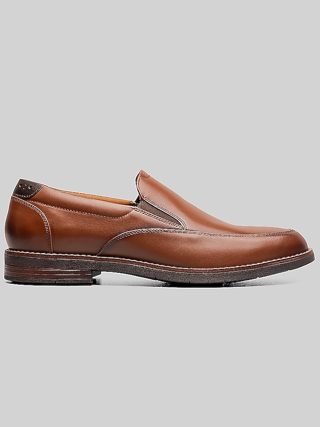Nunn Bush Fitz Flex Moc Toe Venetian Slip-Ons Cognac