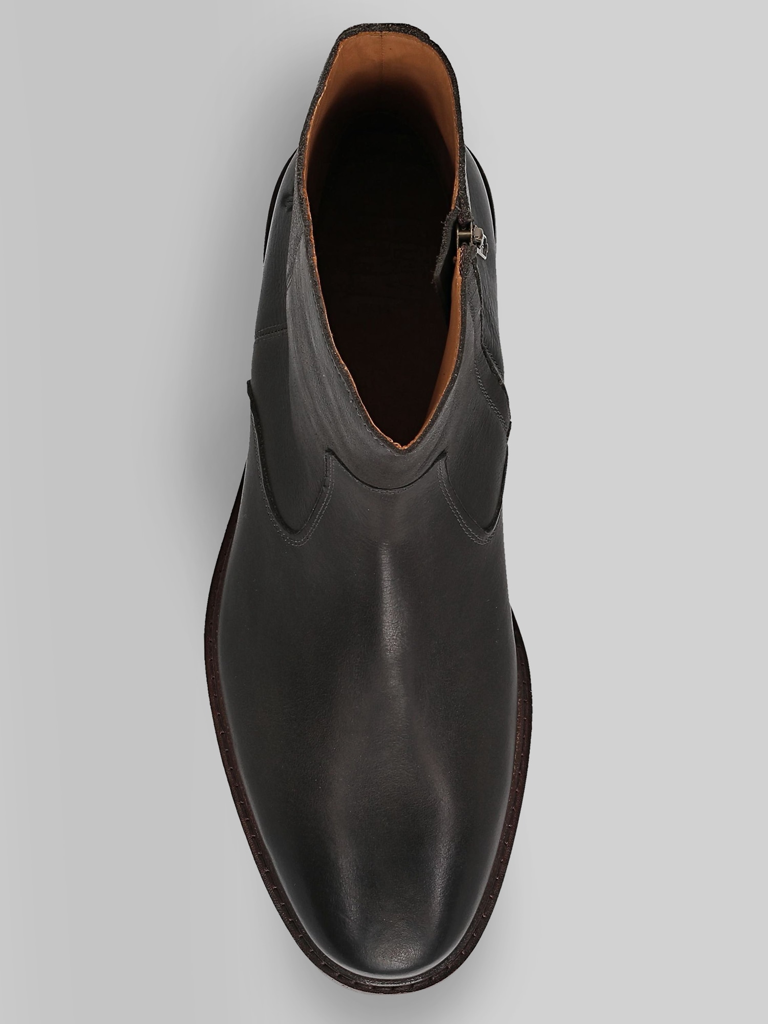 Paul Inside Zip Plain Toe Boots