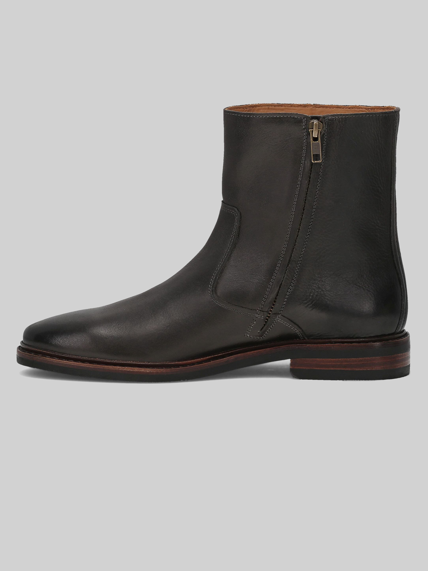 Paul Inside Zip Plain Toe Boots