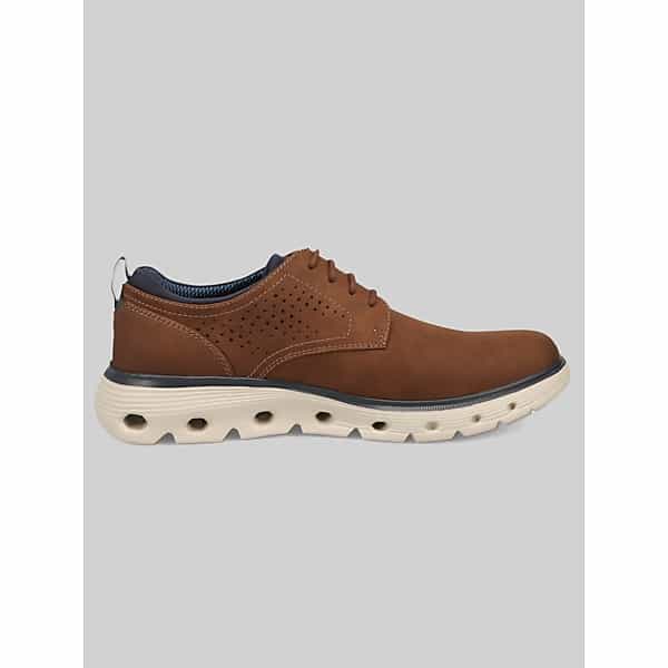 Dockers Men's Franco Plain Toe Dress Oxford Sneakers Dark Tan - Size: 14 WIDE