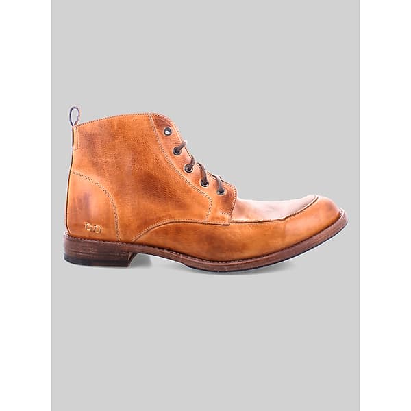 Bedstu Men's Lincoln II Moc Toe Lace Up Boot Tan Rustic - Size: 11 D-Width