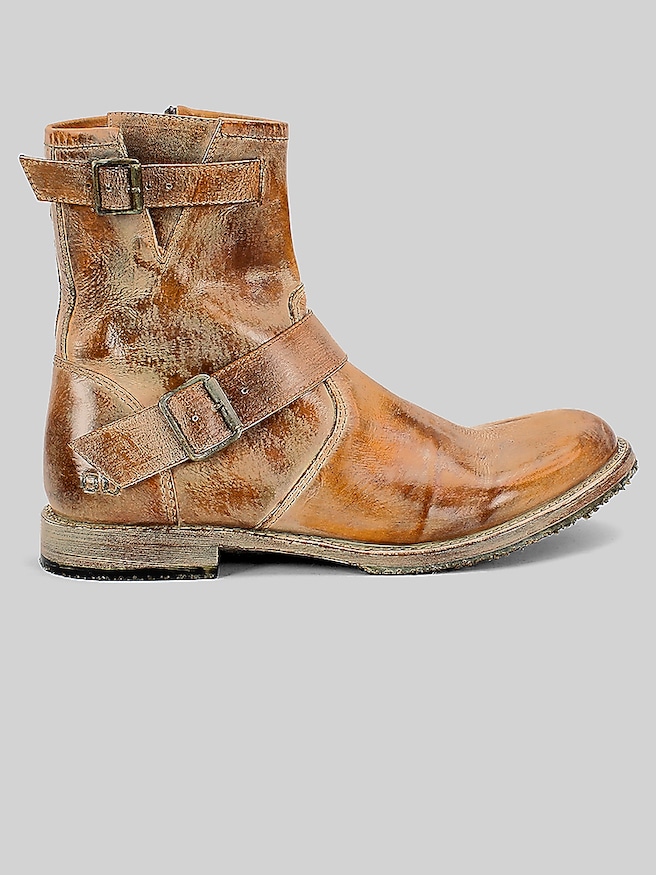 Bedstu Fellow Buckle Boots Tan Rustic White Bfs