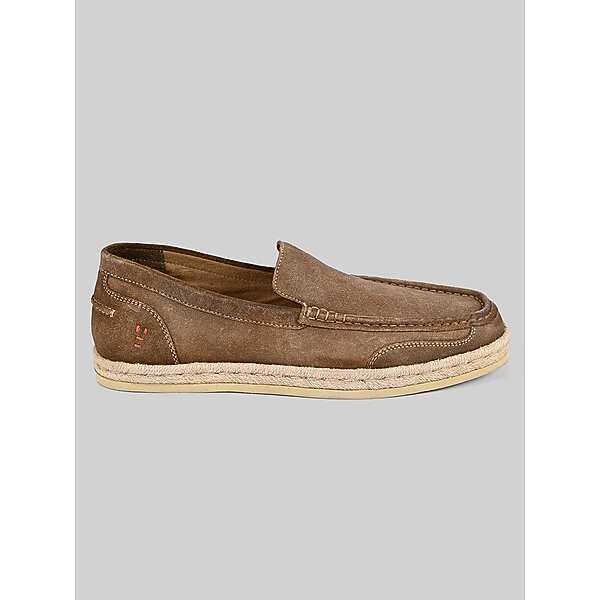 Roan Men's Kaboom Moc Toe Slip-On Shoes Tan Suede Tml - Size: 13 D-Width