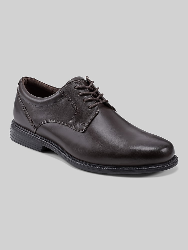 Rockport Men's Charles Road Plain Toe Dress Shoe - Dark Brown