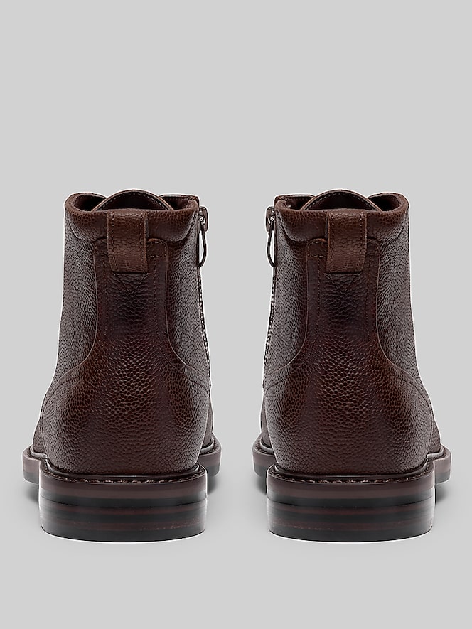Clarks Aldwin2 Cap Toe Mid Boot, Brown Leather - Image 5 of 6