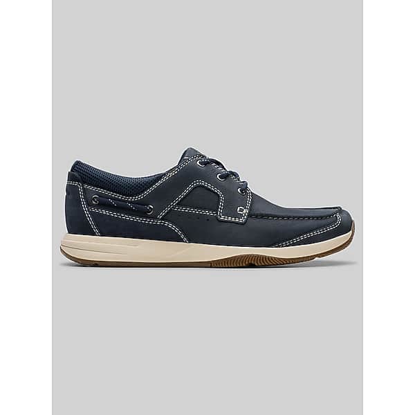 Clarks Men's Sailview Moc Toe Lace Navy - Size: 11 D-Width