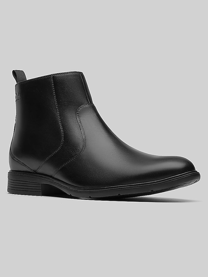 Clarks Steadwell Zip Up Plain Toe Boot
