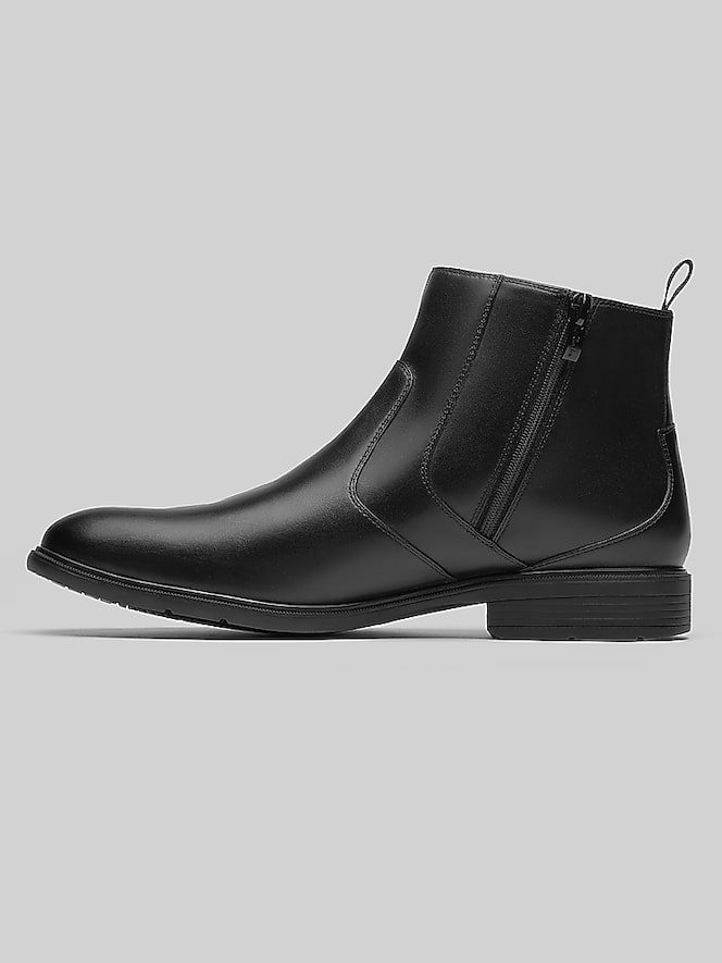 Clarks Steadwell Zip Up Plain Toe Boot