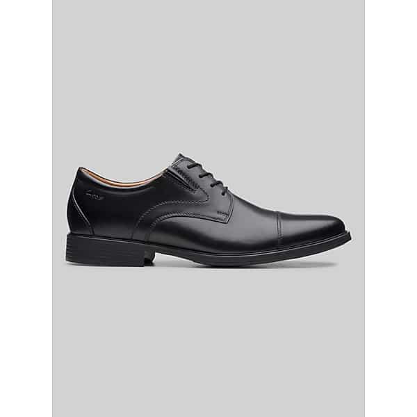 Clarks Men's Whiddon Cap Toe Oxford Black - Size: 12 WIDE