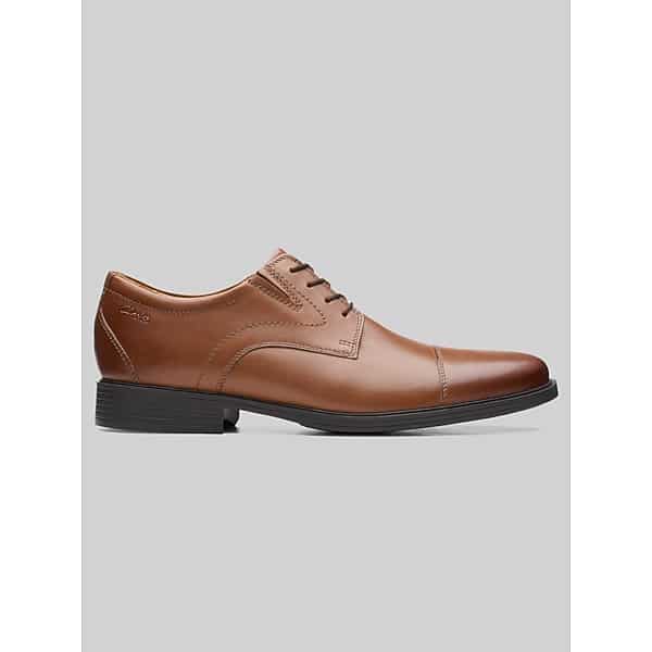 Clarks Men's Whiddon Cap Toe Oxford Dark Tan - Size: 12 WIDE