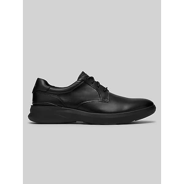 Clarks Men's Code H Plain Toe Oxford Black Smooth - Size: 9 WIDE