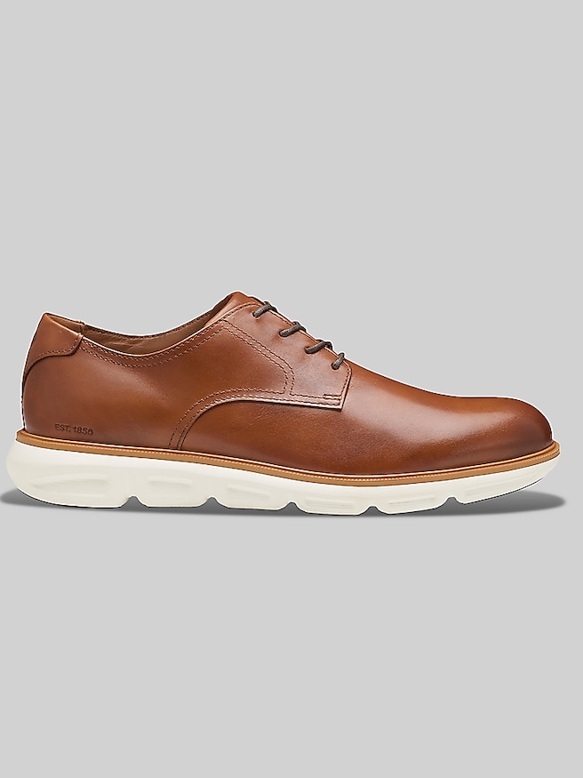 Johnston & Murphy Larkin Plain Toe Oxfords Tan