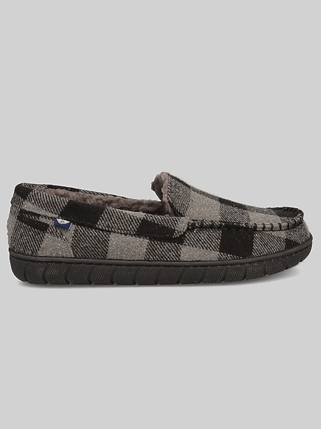 Dockers Hyde Moc Toe Plaid Slippers Black/Grey