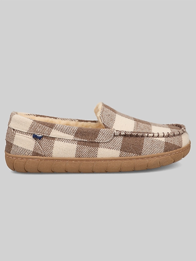 Dockers Hyde Moc Toe Plaid Slippers Brown/Tan