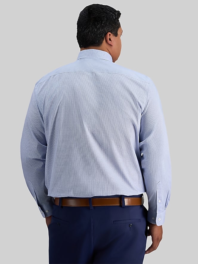 Haggar Classic Fit Check Dobby Big & Tall Dress Shirt