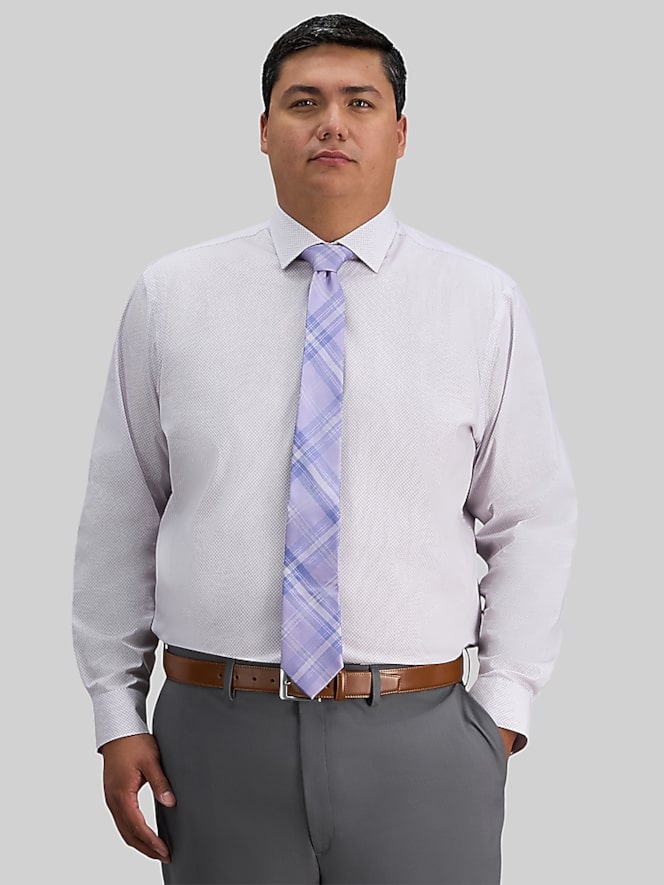 Haggar Classic Fit Geo Big & Tall Dress Shirt