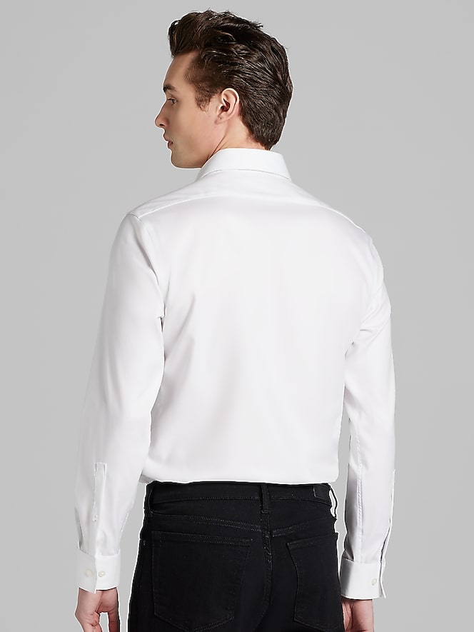 Calvin Klein Slim Fit Solid Supima Cotton Dress Shirt