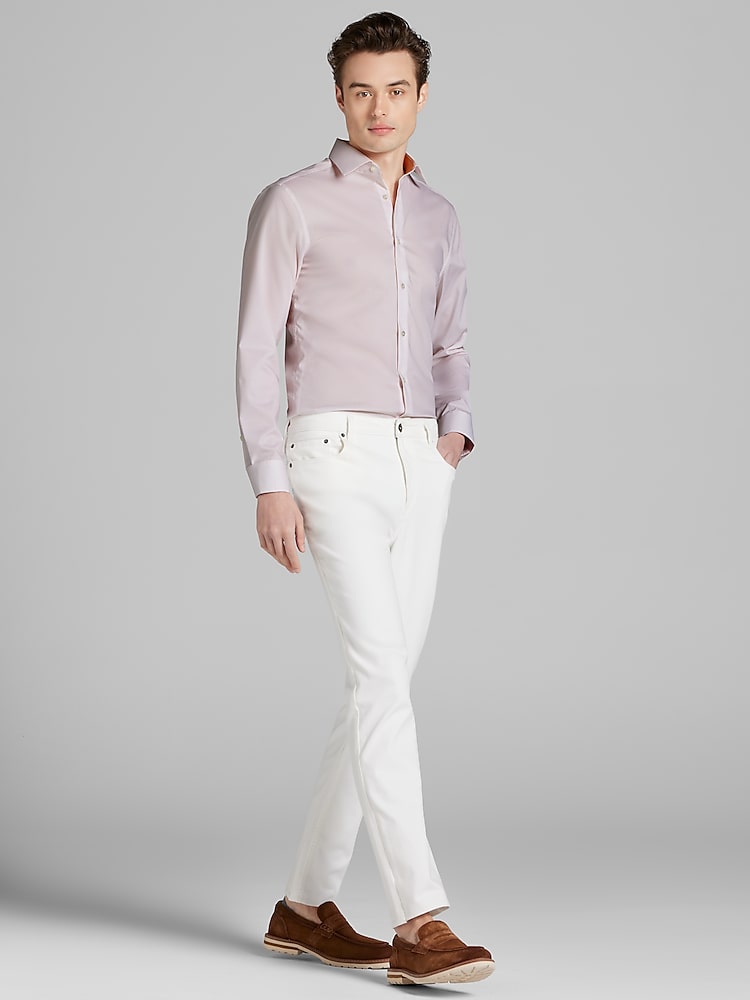 second hand wedding dresses Calvin Klein Slim Fit Non Iron Twill Solid Shirt
