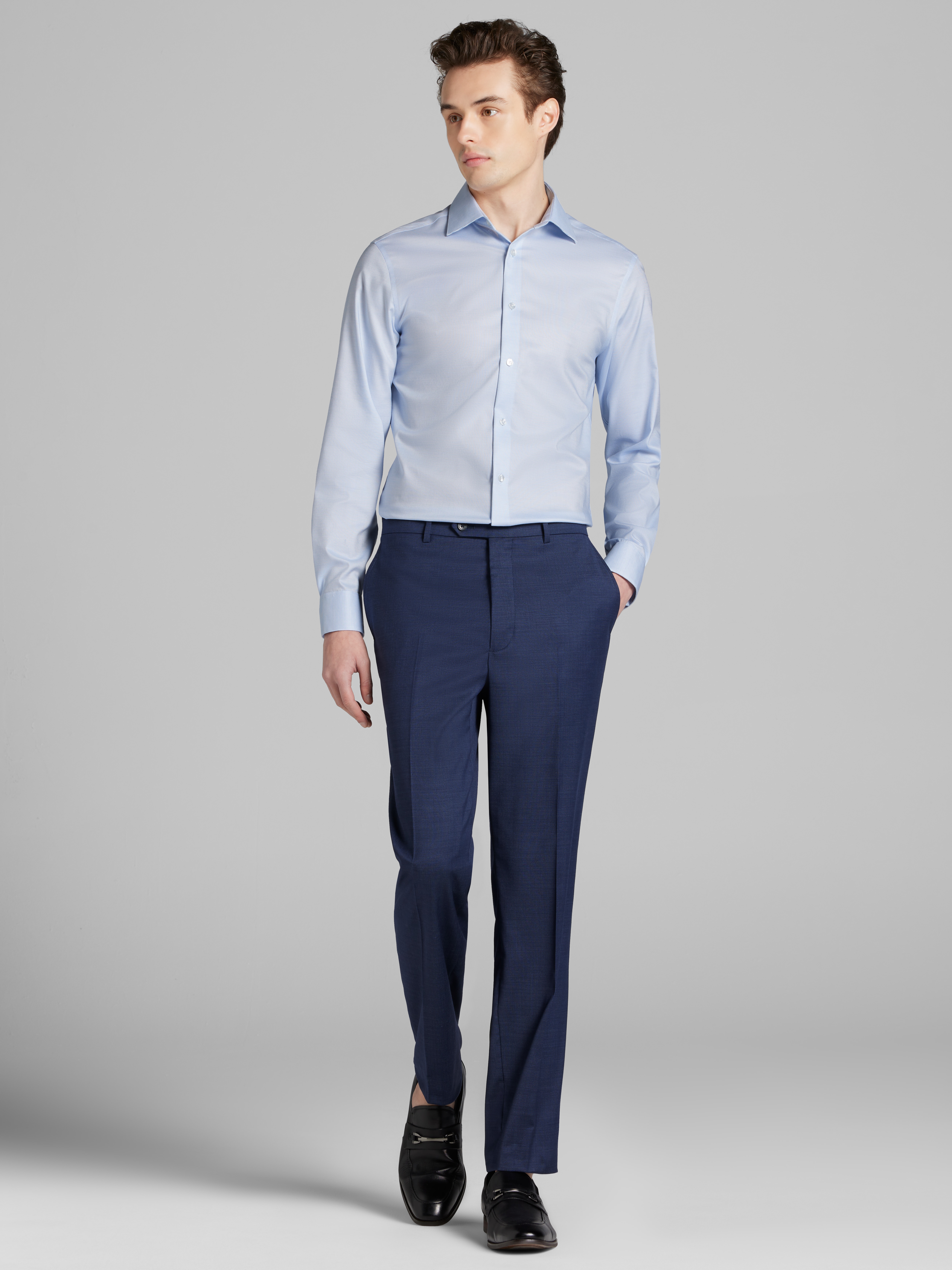 Slim Fit Supima Cotton Stretch Dress Shirt