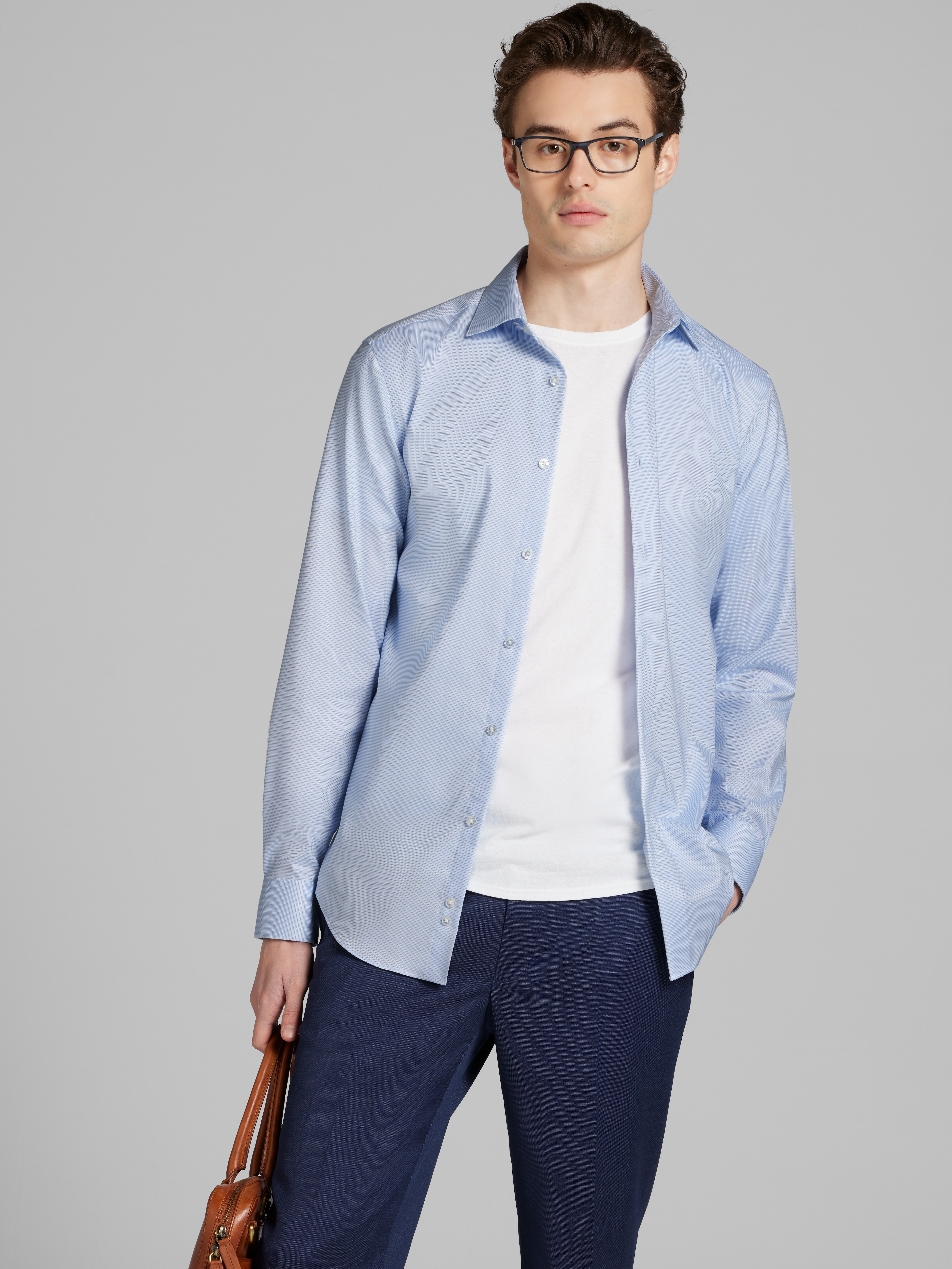 Slim Fit Supima Cotton Stretch Dress Shirt