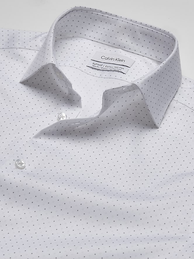 Calvin Klein Slim Fit Supima Cotton Stretch Dress Shirt