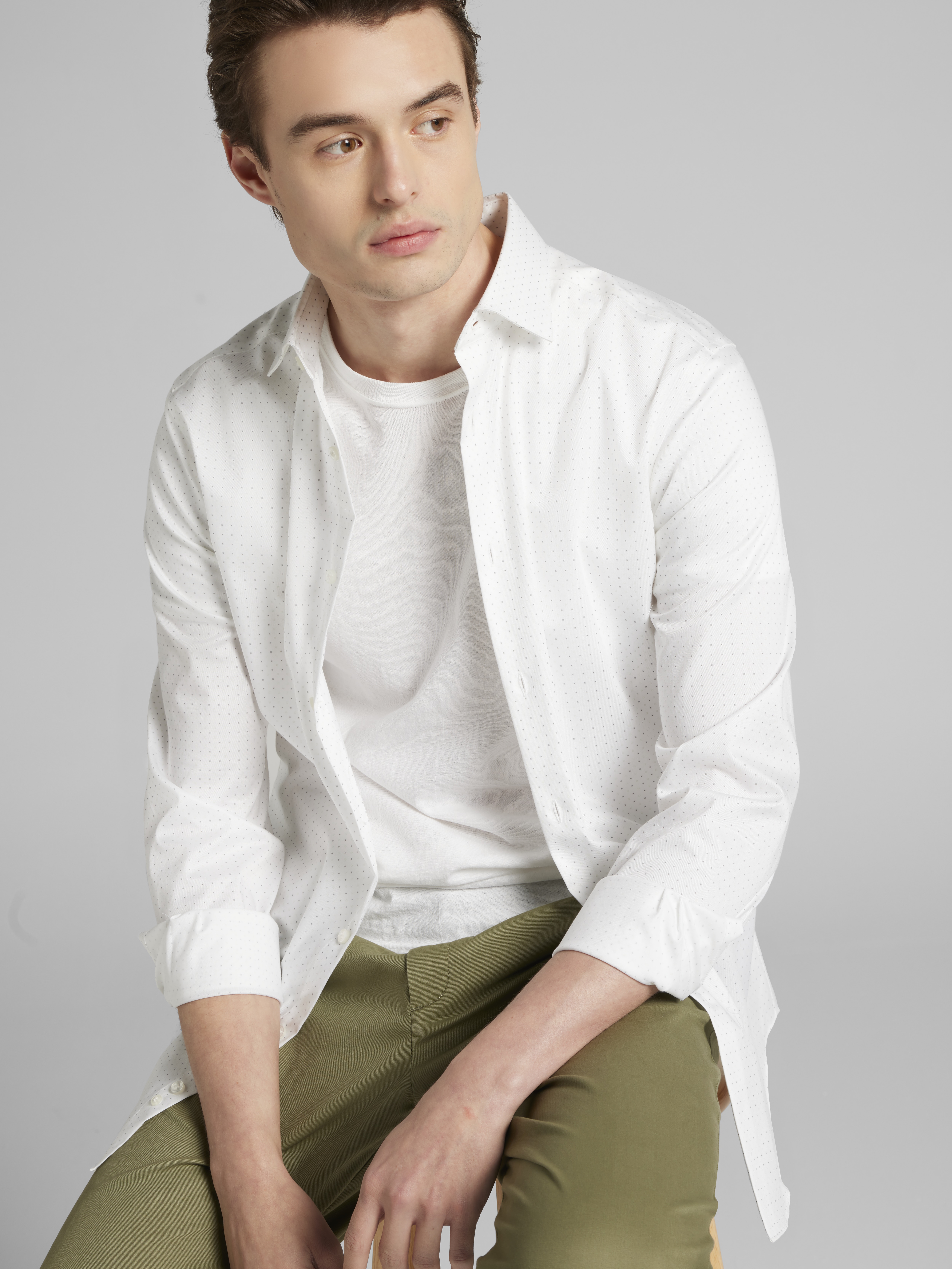 Slim Fit Supima Cotton Stretch Dress Shirt