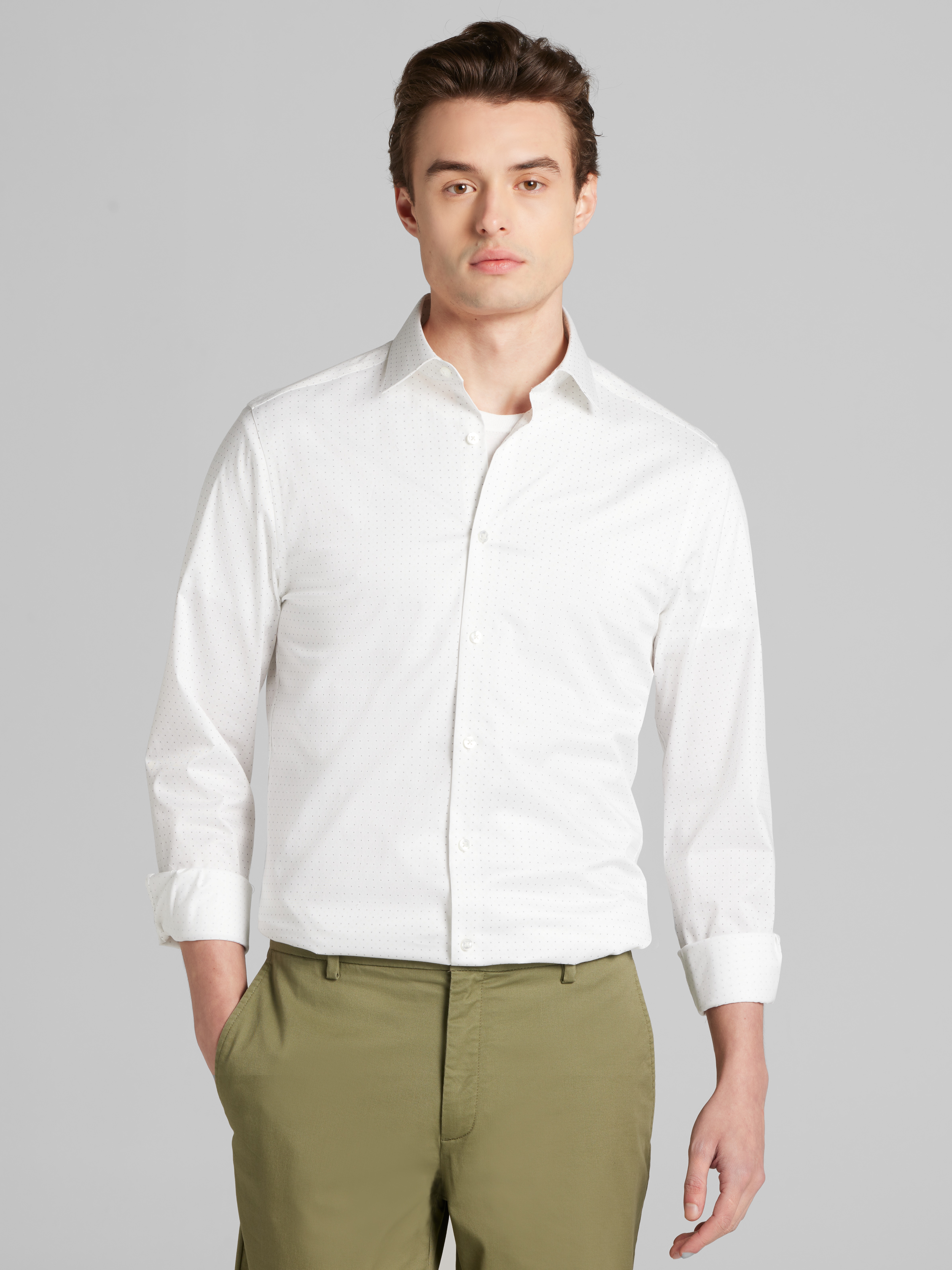 Slim Fit Supima Cotton Stretch Dress Shirt