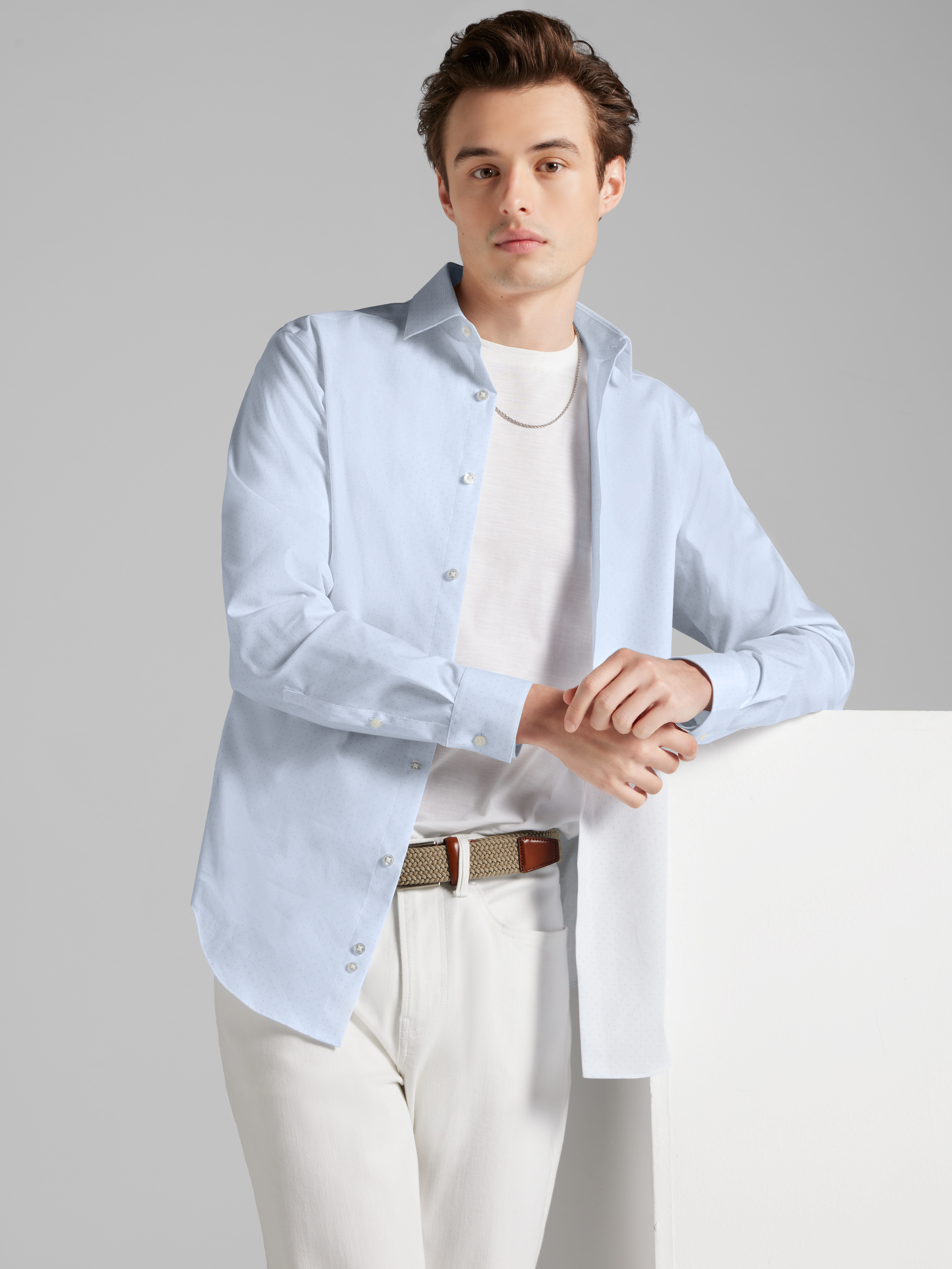 Slim Fit Supima Cotton Dress Shirt