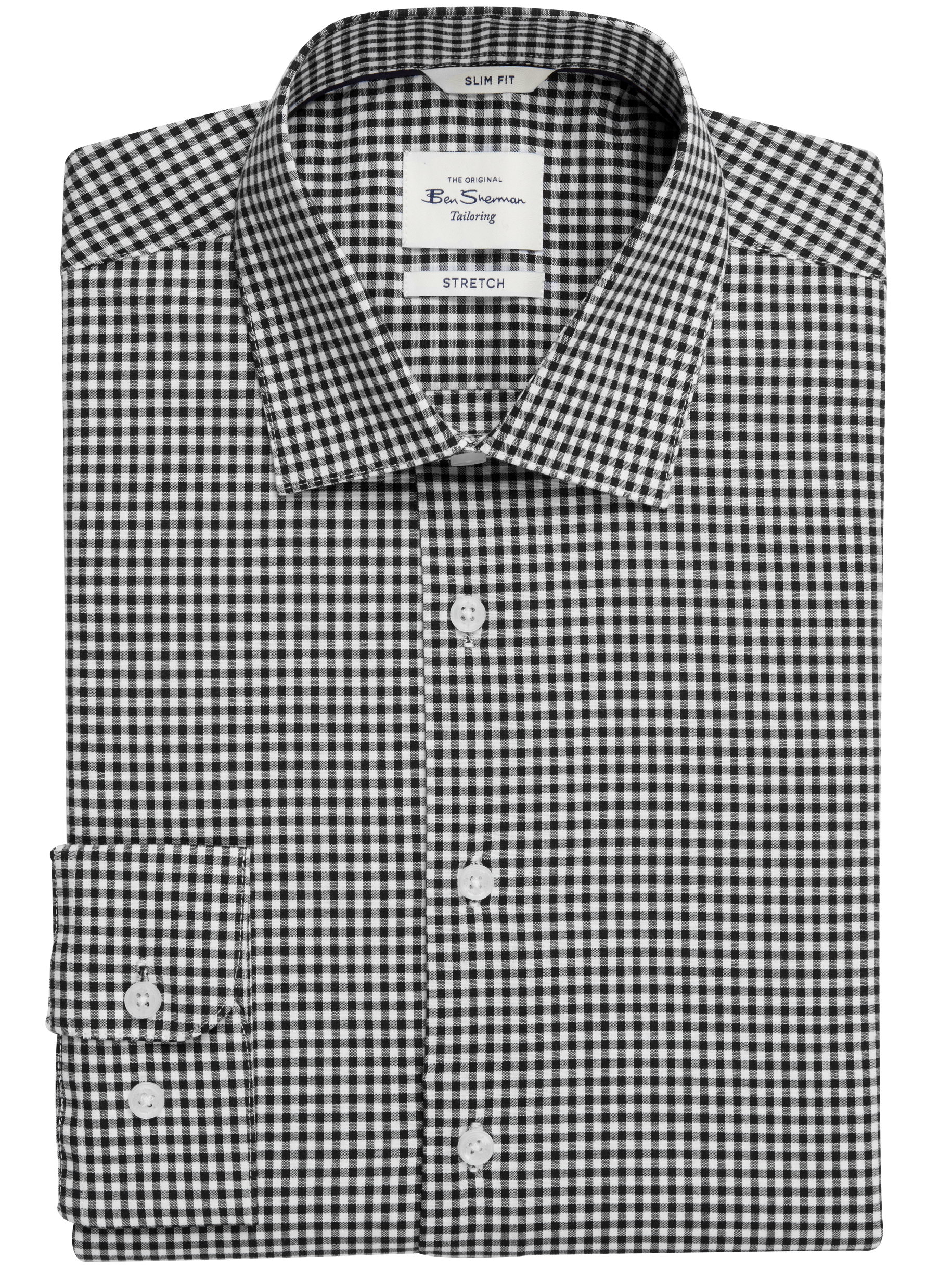 Slim Fit Check Dress Shirt