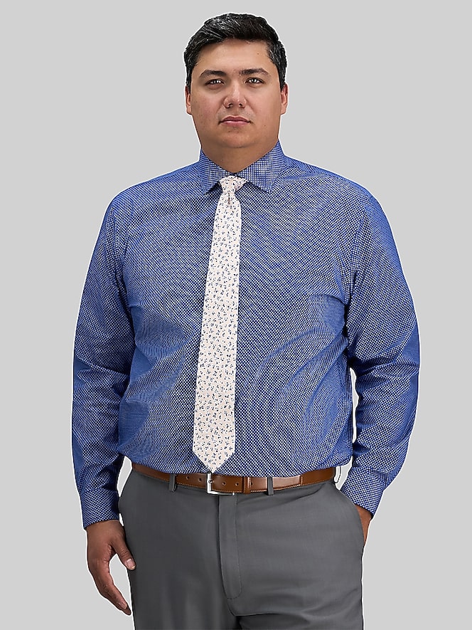 Haggar Classic Fit Mini Dot Dress Shirt