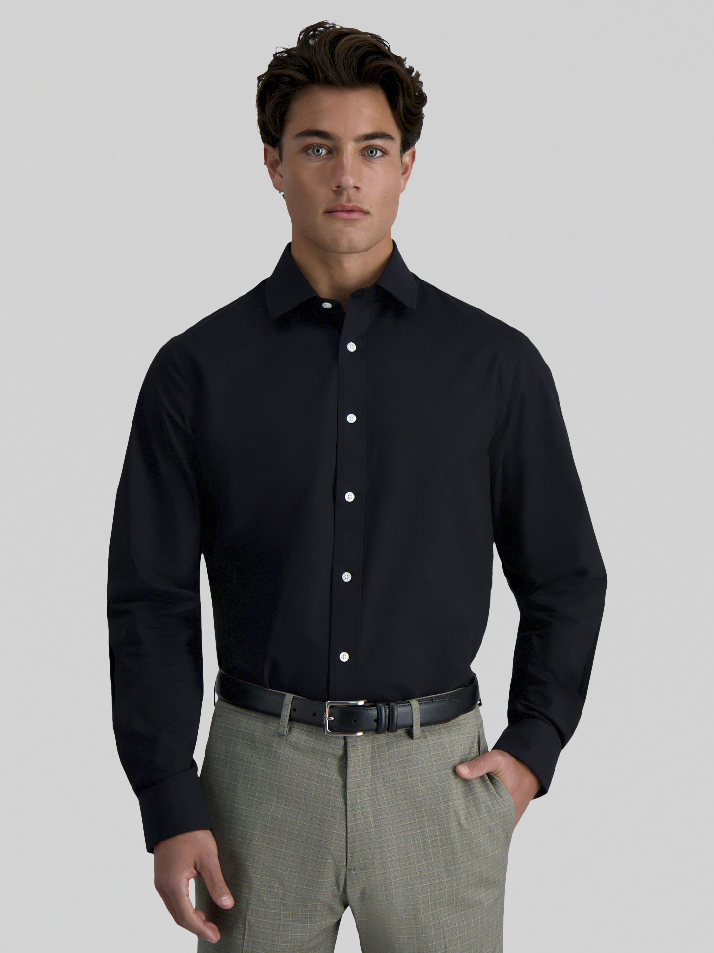Premium Comfort Classic Fit Solid Color Dress Shirt