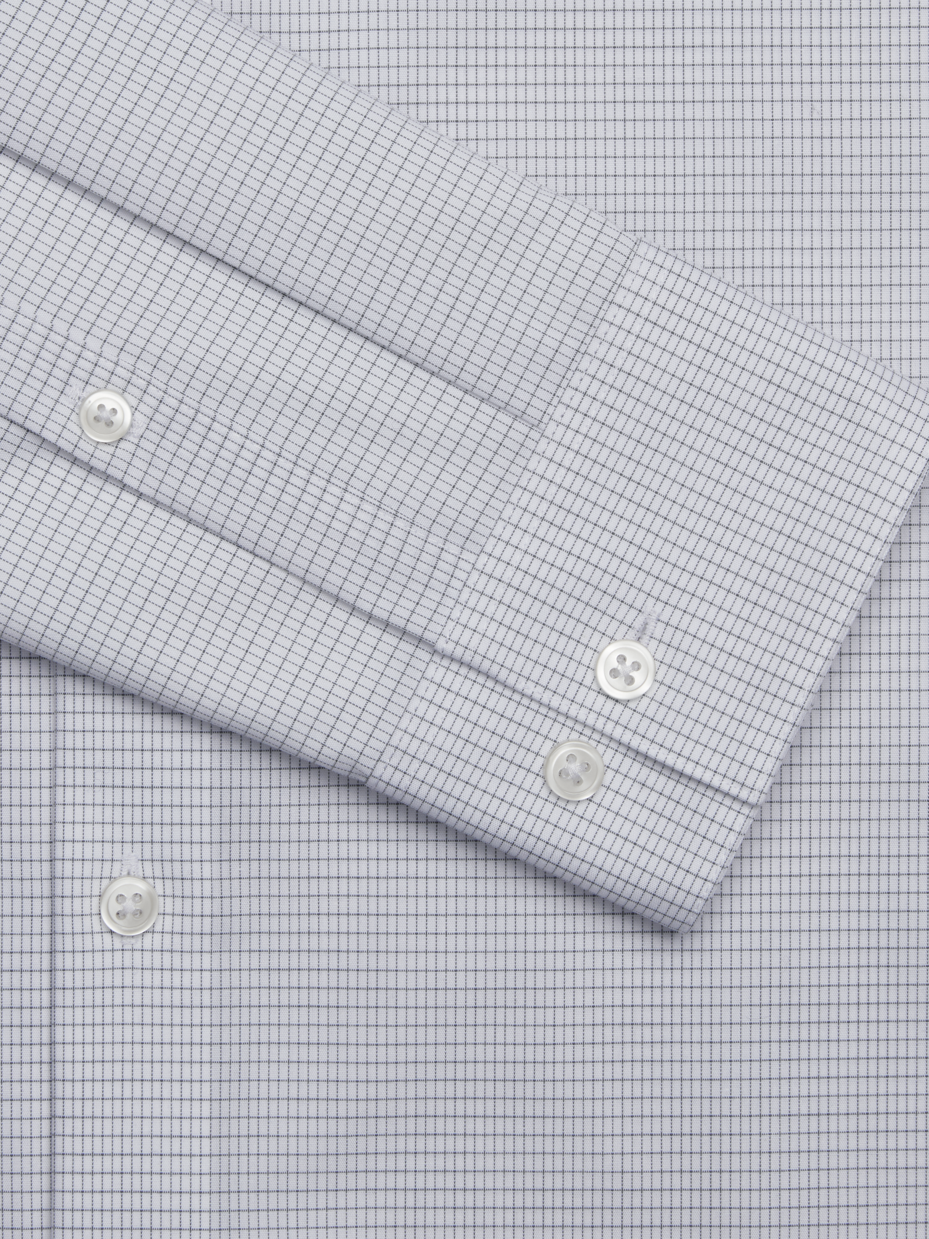 Slim Fit Spread Collar Plaid Dress Shirt